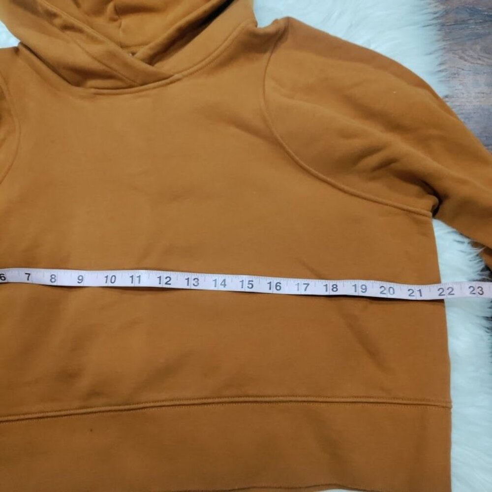 Lululemon Athletica Loungeful Womens Size 10 Boxy Cropped Hoodie Butternut Brown - Picture 9 of 12